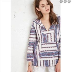 🆕 Forever 21 Beach Cover up Hoodie size small